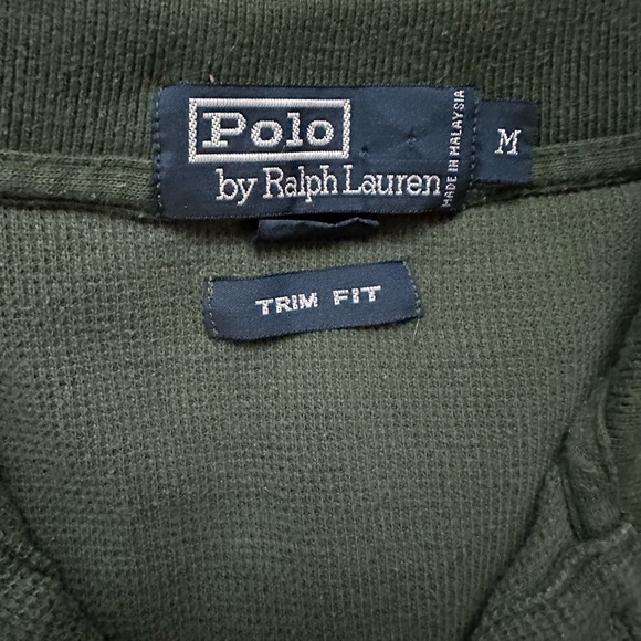 Vintage waffle knit Ralph Lauren polo shirt - Picture 5 of 5